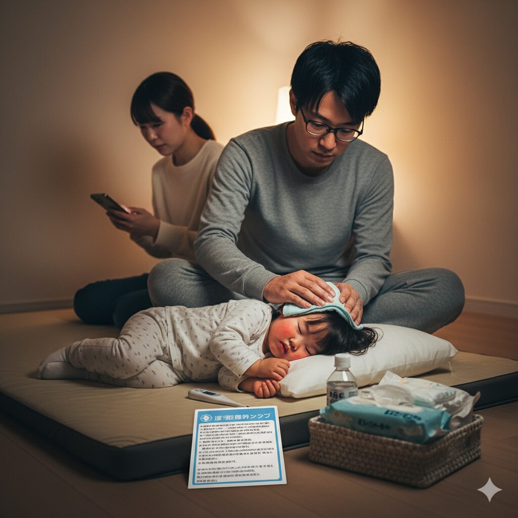 1歳児育児で発熱した際の医療対応
