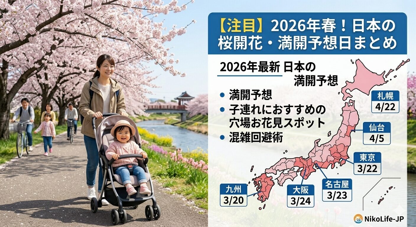 日本の桜開花・満開予想マップ